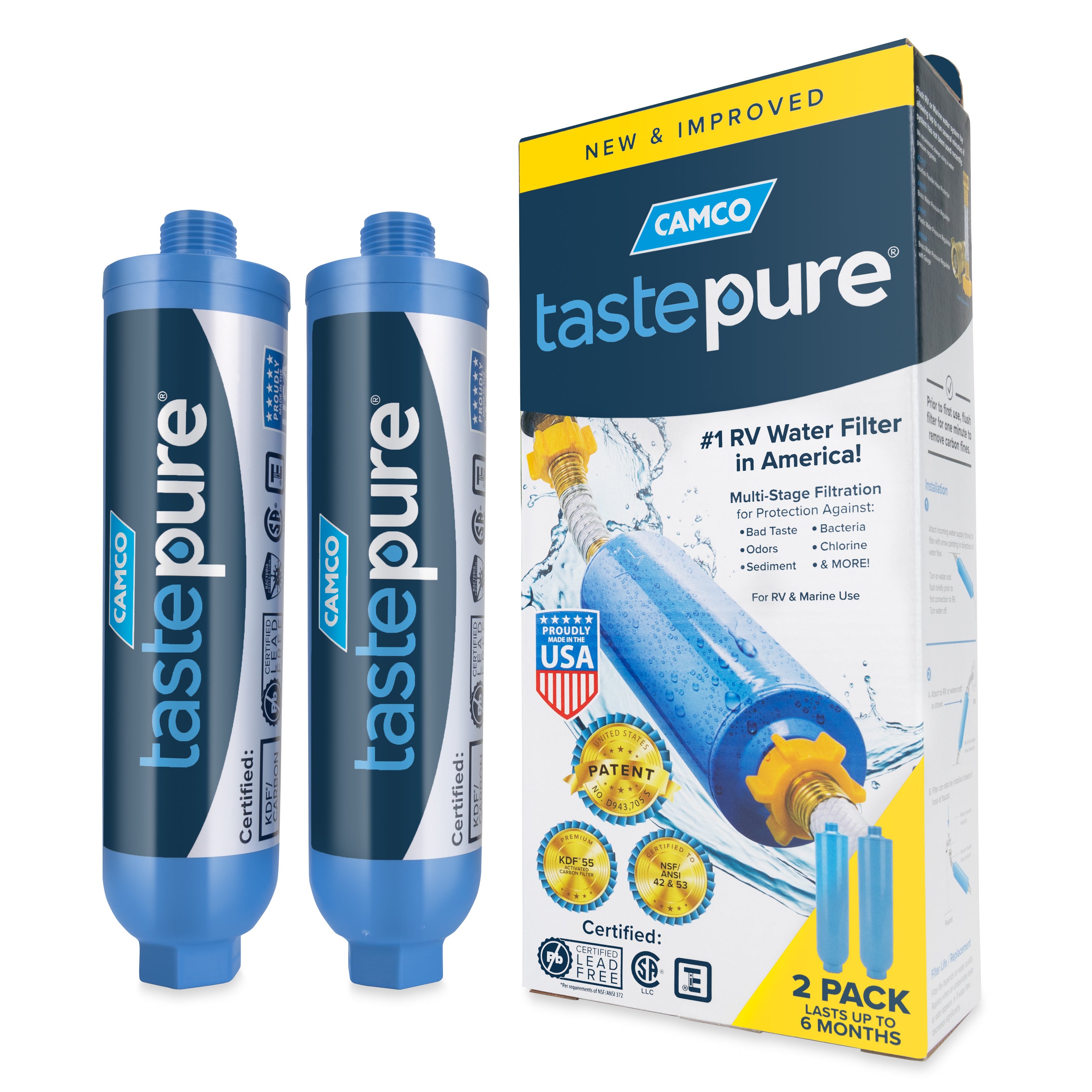 2PK TastePure Inline Water Filter